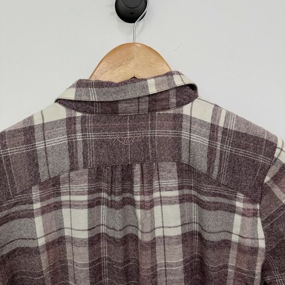 Women’s Kuhl Plaid Flannel Button Down Long Sleeve Shirt L - Picture 6 of 6